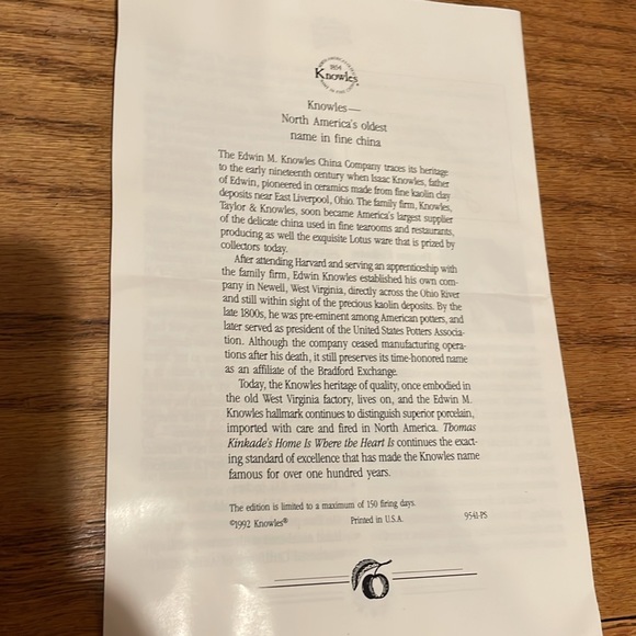 Thomas Kinkade Home Sweet Home Plate - Picture 10 of 11